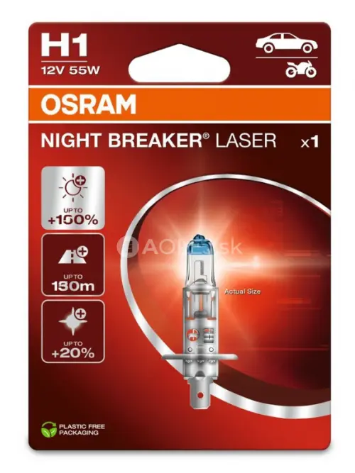 Osram H1 12V 55W P14,5s Night Breaker Laser - blister