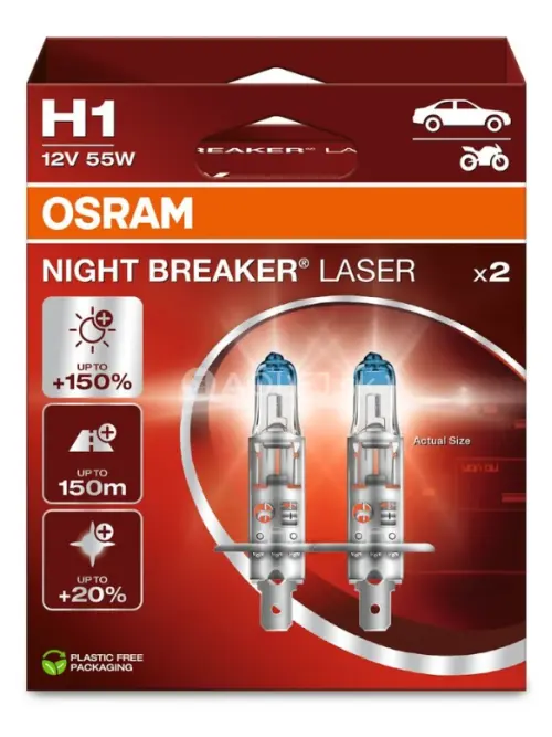 Osram H1 12V 55W P14,5s Night Breaker Laser Box