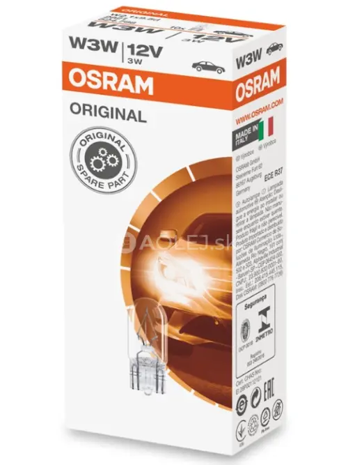 Osram W3W 12V 3W W2,1x9,5d Original
