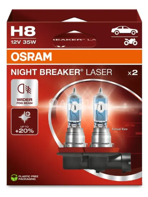 Osram H8 12V 35W PGJ19-1 Night Breaker Laser Box 2ks