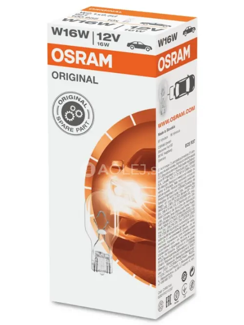 Osram W16W 12V 16W ​​W2,1x9,5d Original