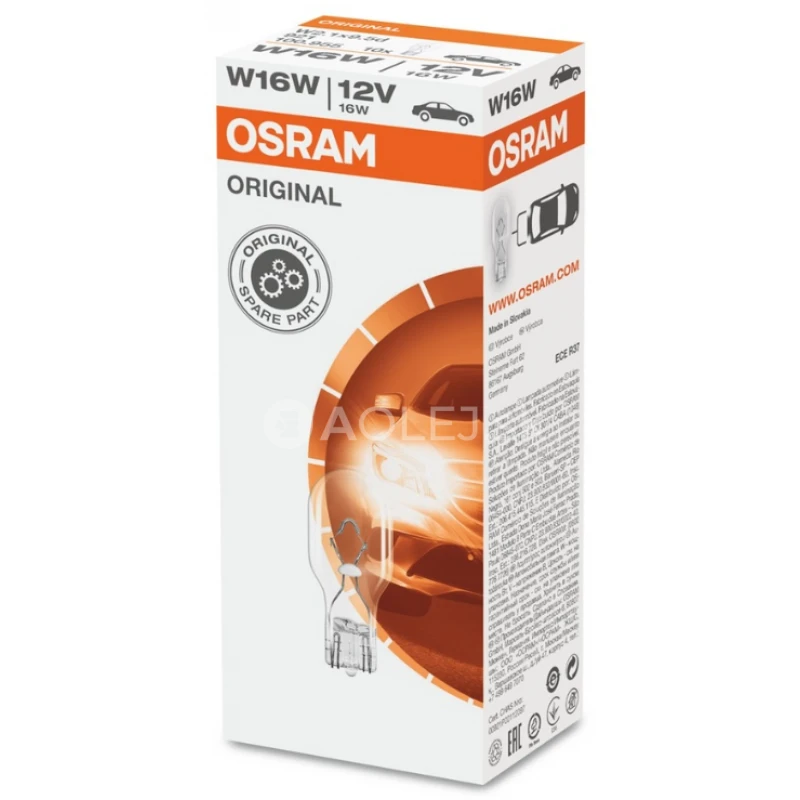 Osram W16W 12V 16W ​​W2,1x9,5d Original