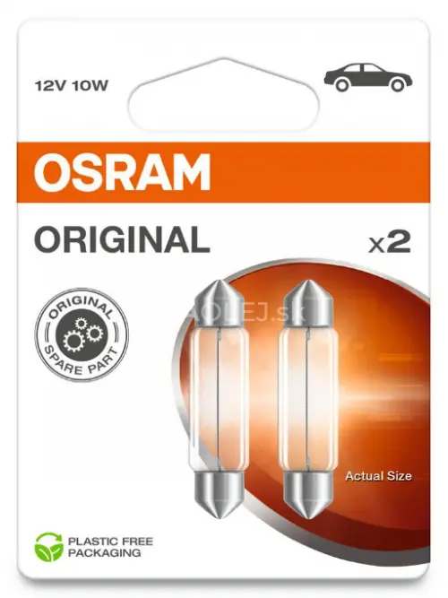 Osram 12V 10W SV8,5-8 Original 41mm - blister 2ks