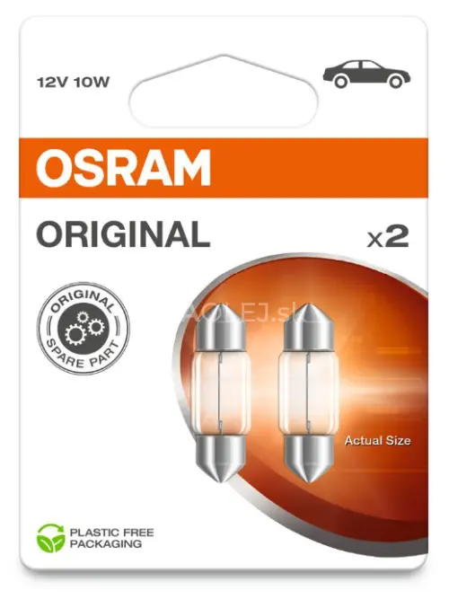 Osram 12V 10W SV8,5-8 Original 31mm - blister 2ks