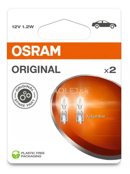 Osram W1,2W 12V 1,2W W2x4.6d Original - blister 2ks
