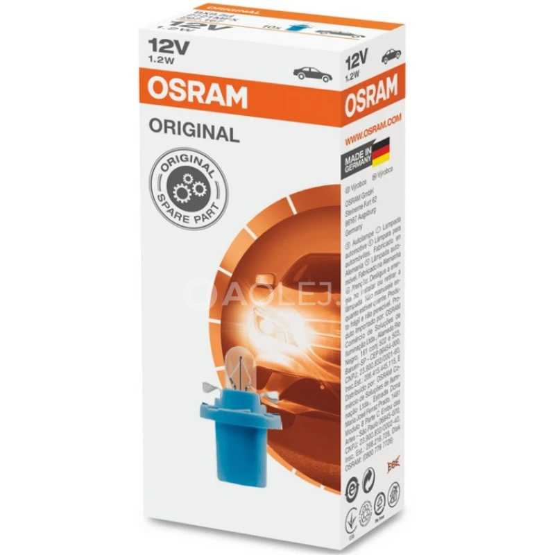 Osram 12V 1,2W BX8,5 Original 