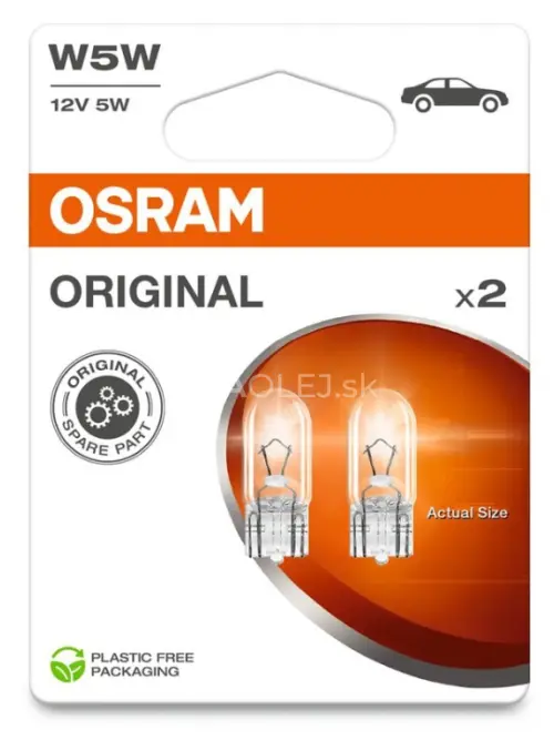 Osram W5W 12V 5W W2,1x9,5d Orignal - blister 2ks