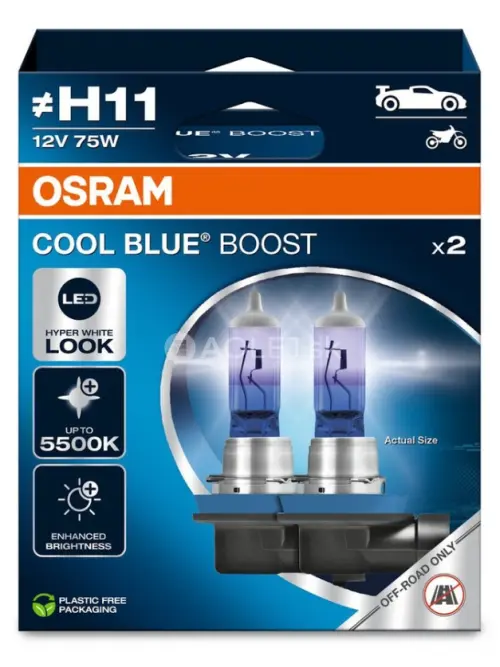 Osram H11 12V 75W PGJ19-2 Cool Blue Boost Box