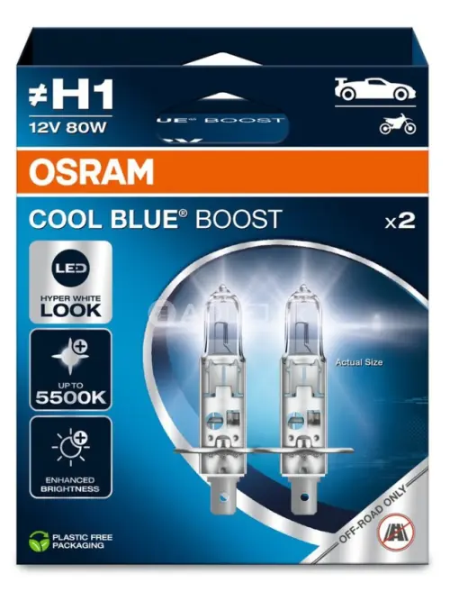 Osram H1 12V 80W P14,5s Cool Blue Boost 2ks
