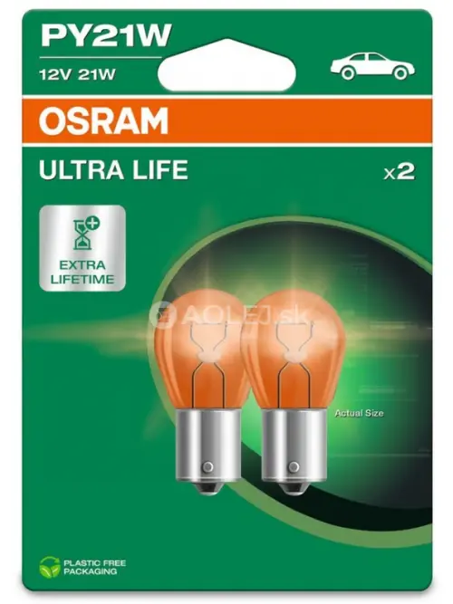 Osram PY21W 12V 21W BAU15s Ultra Life - blister 2ks