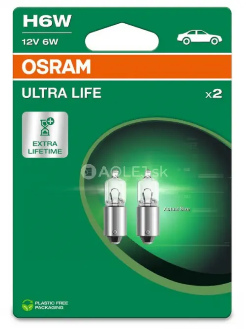 Osram H6W 12V 6W BAX9s Ultra Life - blister 2ks