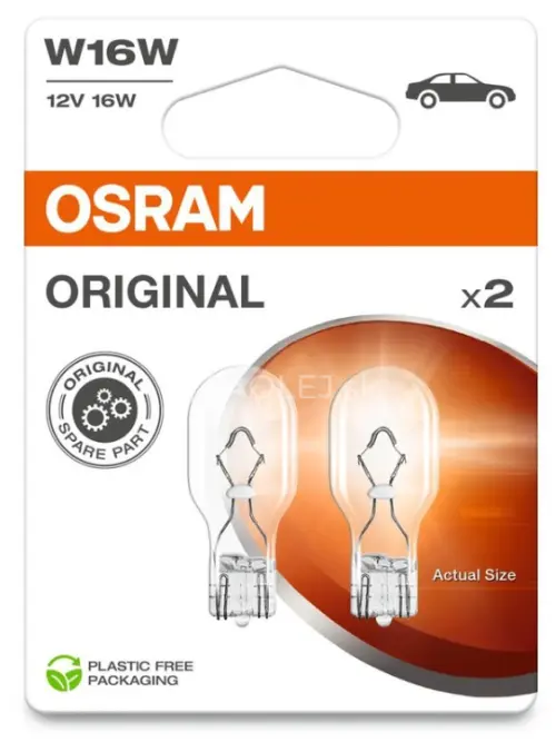 Osram W16W 12V 16W ​​W2,1x9,5d Original - blister 2ks