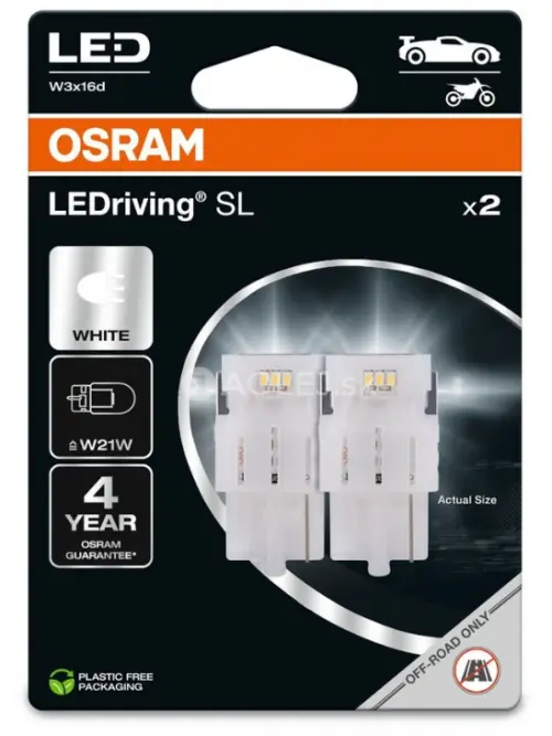 Osram W21W 12V 1,4W W3X16d LEDriving SL (biela) - blister 2ks