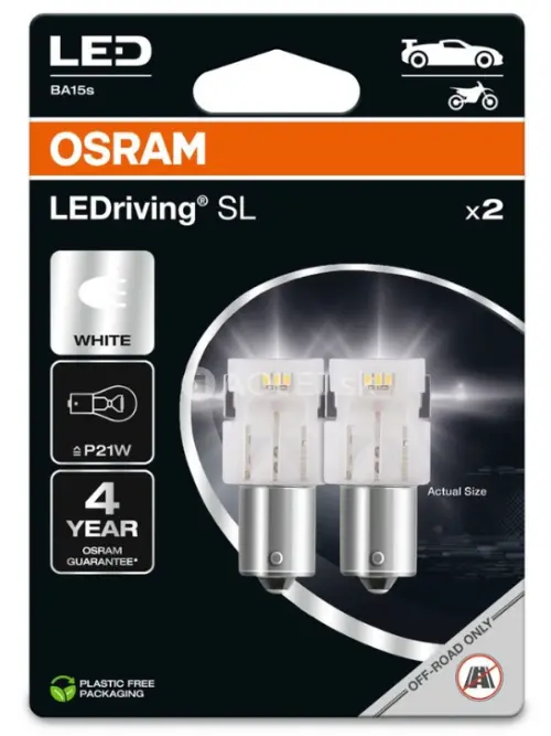 Osram P21W 12V 1,4W BA15s LEDriving SL (biela) - blister 2ks