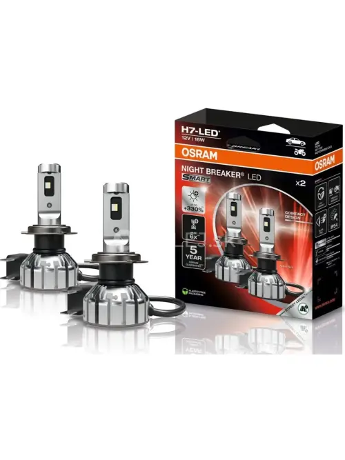 Osram H7 LED +330% Night Breaker Smart 2ks