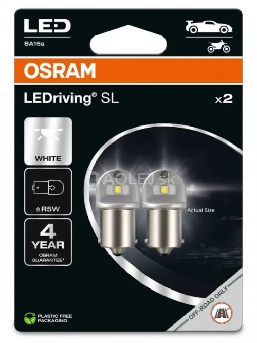 Osram R5W 12V 0,5W BA15s LEDriving SL - blister 2ks