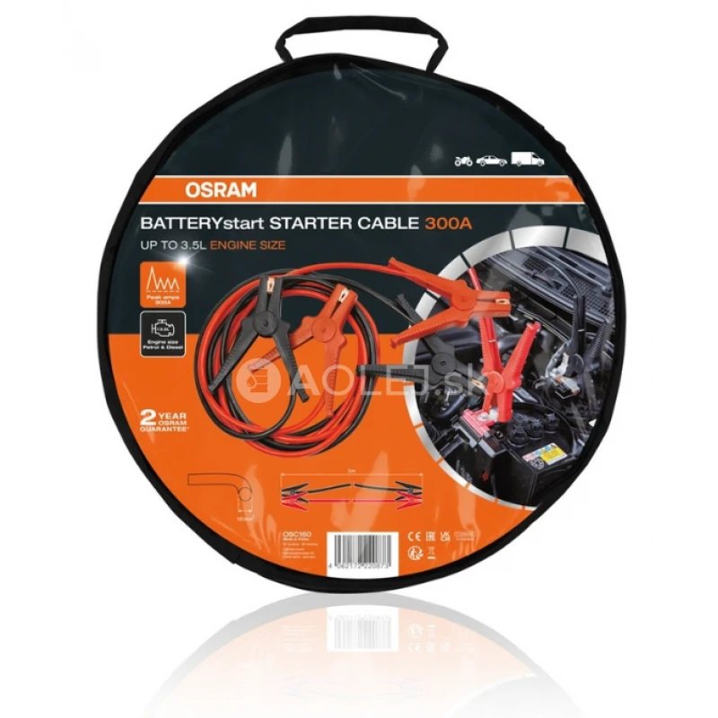 Osram &Scaron;tartovacie k&aacute;ble 300A 3m