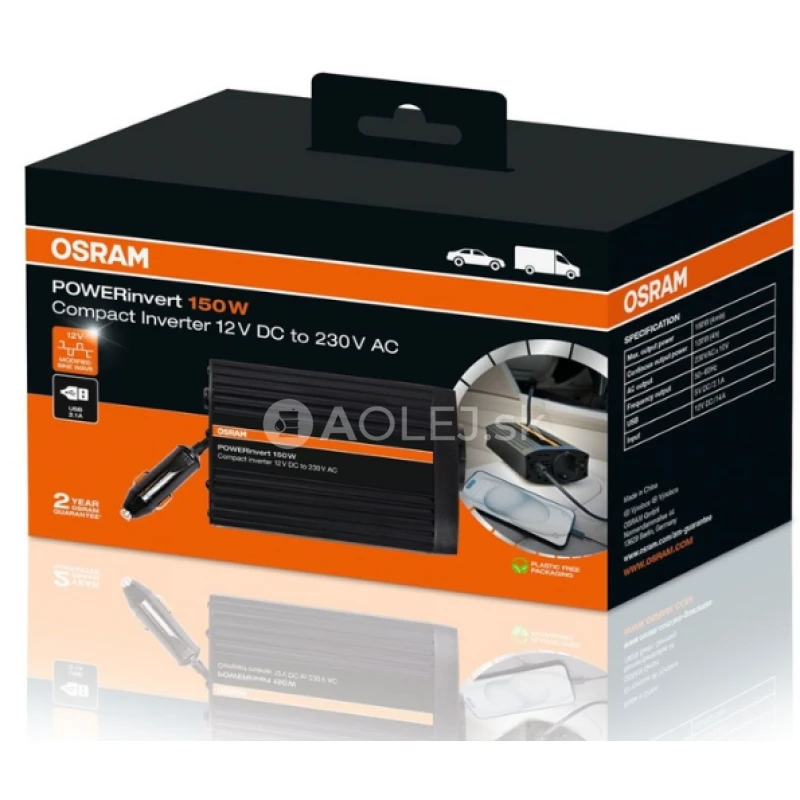 Osram Menič nap&auml;tia 12V/230V 150W
