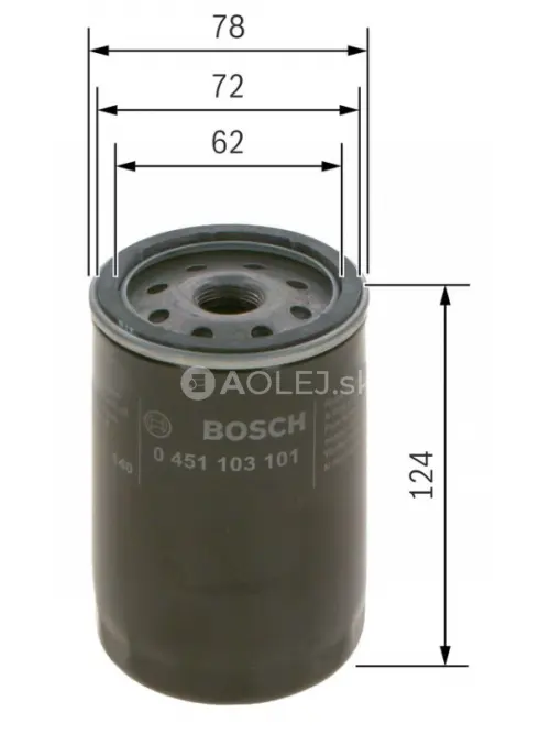 Olejov&yacute; filter P3101 Bosch 0451103101