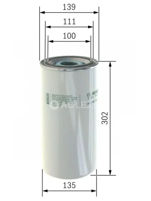 Olejov&yacute; filter P4013 Bosch 0451104013