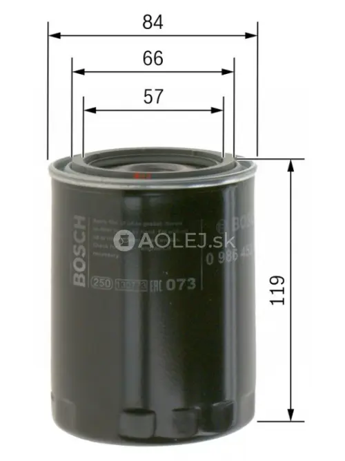 Olejov&yacute; filter P2000 Bosch 0986452000