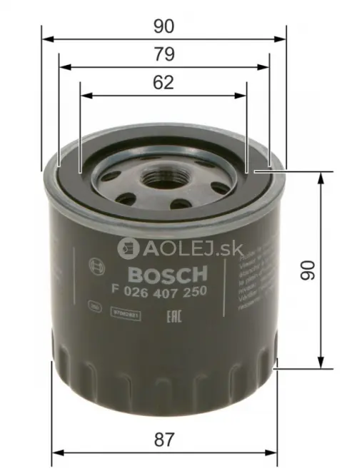Olejov&yacute; filter P7250 Bosch F026407250