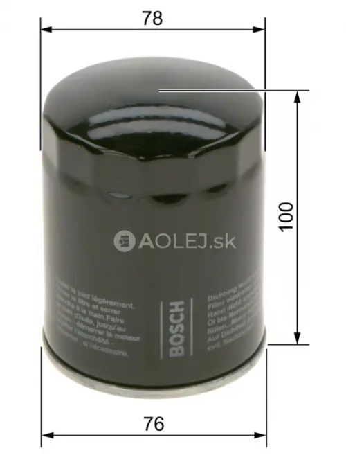 Olejov&yacute; filter P7271 Bosch F026407271