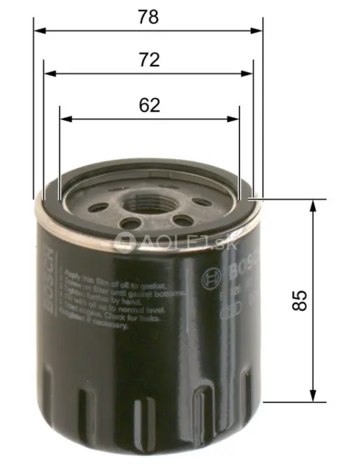Olejov&yacute; filter P7300 Bosch F026407300