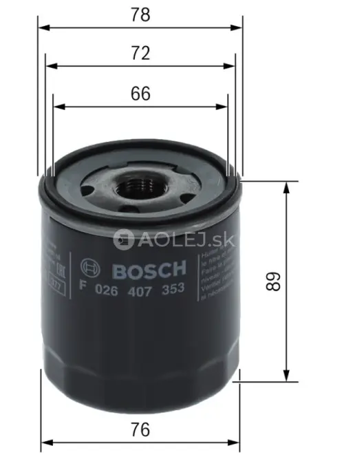 Olejov&yacute; filter P7353 Bosch F026407353