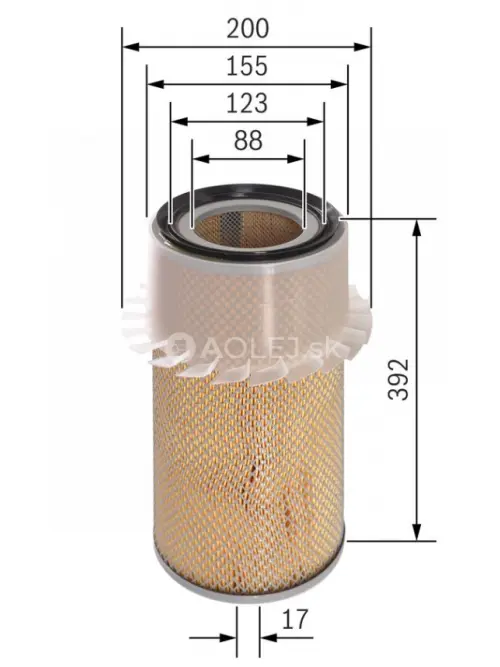 Vzduchov&yacute; filter S9794 Bosch 1457429794