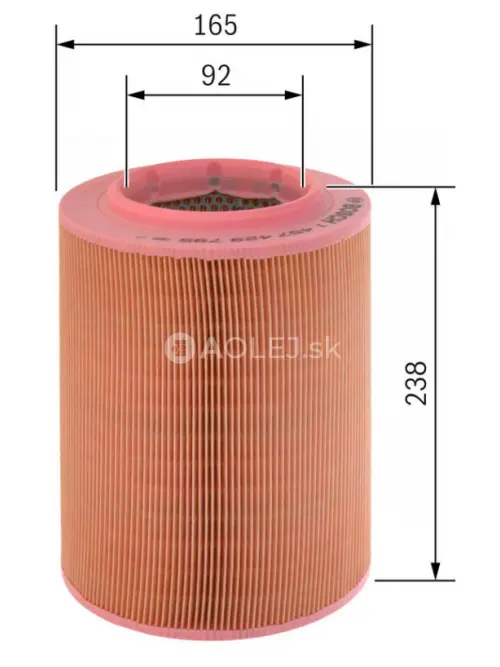 Vzduchov&yacute; filter S9795 Bosch 1457429795