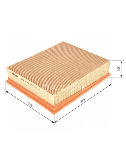 Vzduchov&yacute; filter S3550 Bosch 1457433550