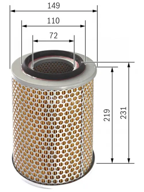 Vzduchov&yacute; filter S3627 Bosch 1457433627