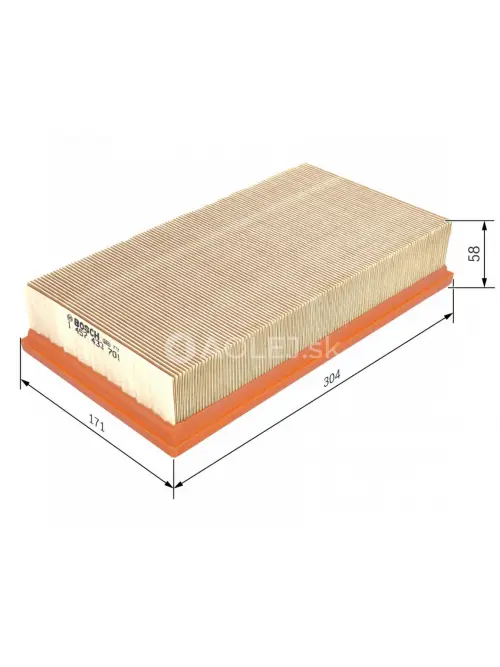 Vzduchov&yacute; filter S3701 Bosch 1457433701