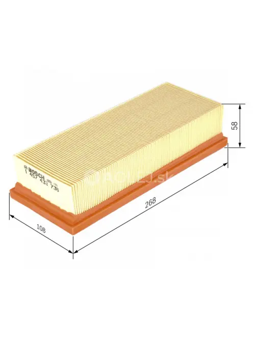 Vzduchov&yacute; filter S3736 Bosch 1457433736