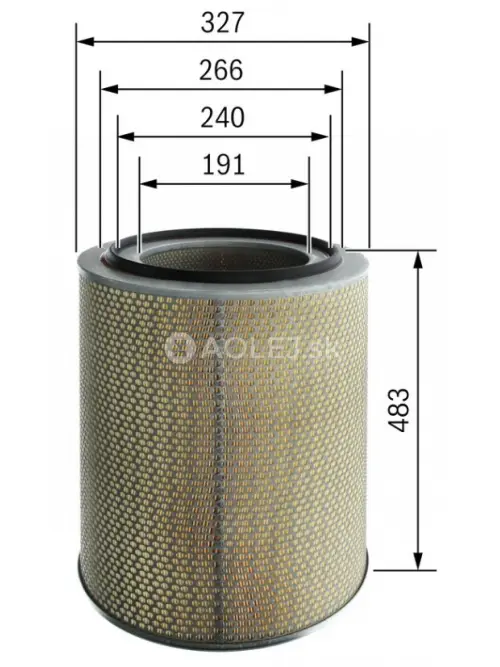 Vzduchov&yacute; filter S3901 Bosch 1457433901