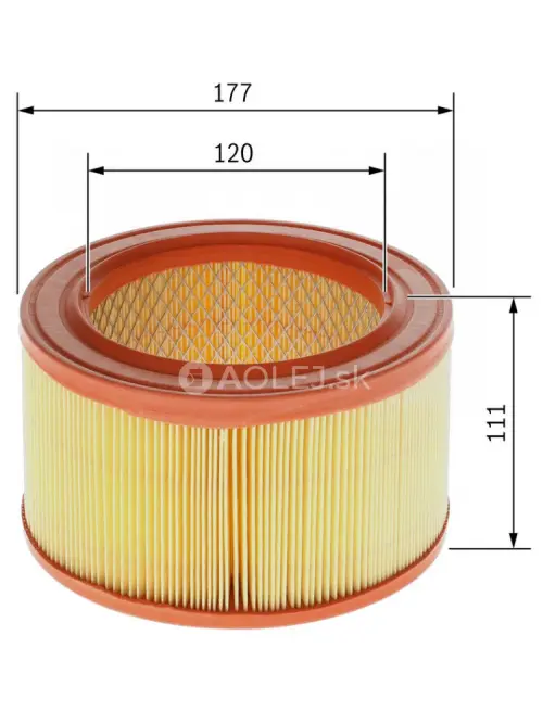 Vzduchov&yacute; filter S9125 Bosch 1987429125
