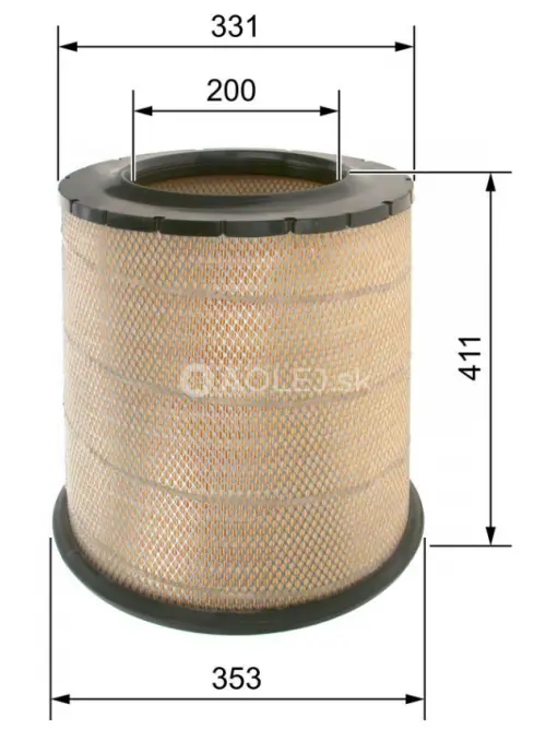 Vzduchov&yacute; filter S0034 Bosch F026400034