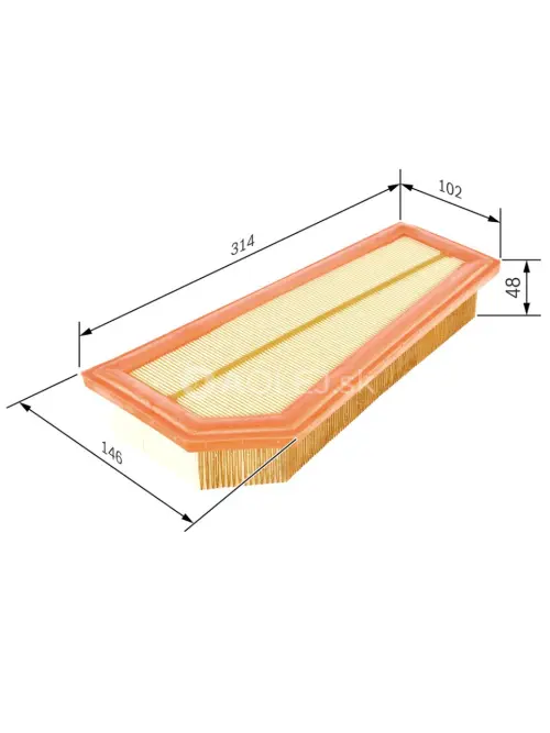 Vzduchov&yacute; filter S0134 Bosch F026400134