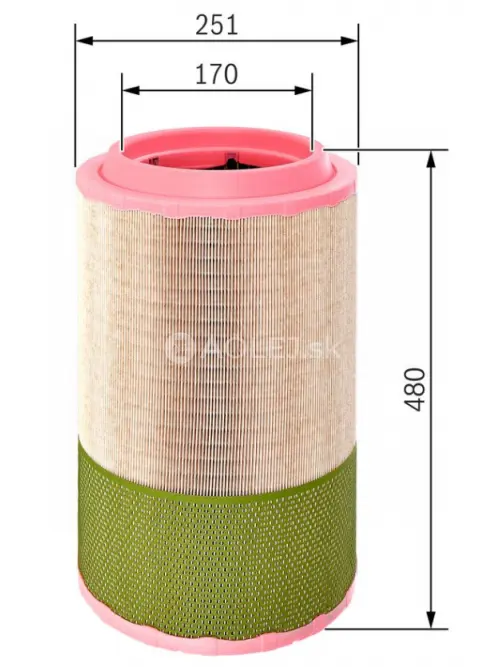 Vzduchov&yacute; filter S0257 Bosch F026400257