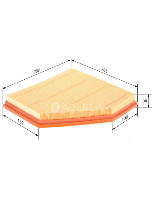 Vzduchov&yacute; filter S0270 Bosch F026400270