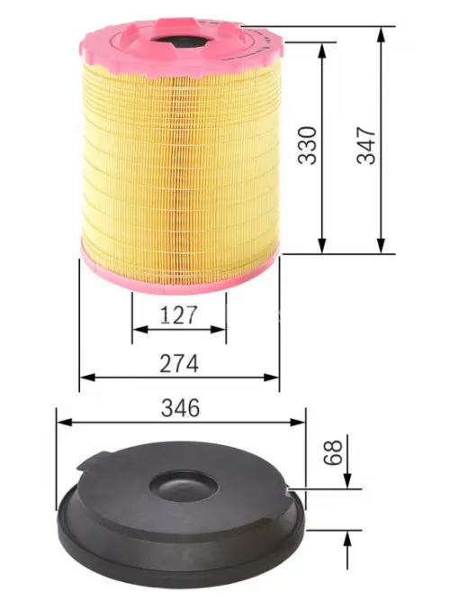 Vzduchov&yacute; filter S0288 Bosch F026400288