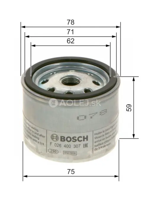 Vzduchov&yacute; filter S0307 Bosch F026400307