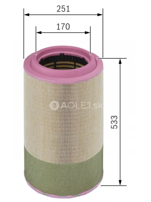 Vzduchov&yacute; filter S0327 Bosch F026400327