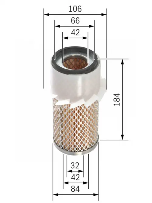 Vzduchov&yacute; filter S0337 Bosch F026400337
