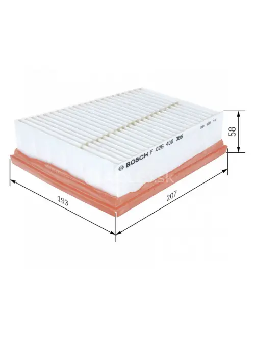 Vzduchov&yacute; filter S0386 Bosch F026400386
