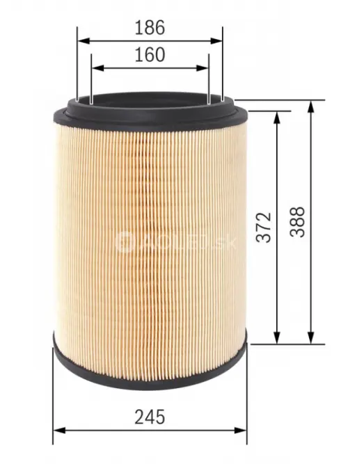 Vzduchov&yacute; filter S0411 Bosch F026400411