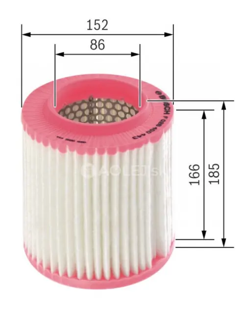 Vzduchov&yacute; filter S0443 Bosch F026400443