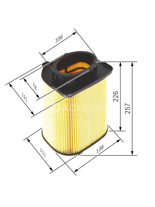 Vzduchov&yacute; filter S0480 Bosch F026400480