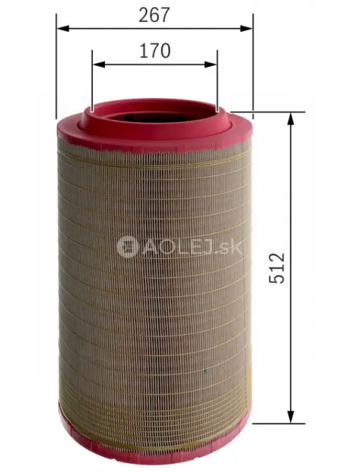 Vzduchov&yacute; filter S0532 Bosch F026400532